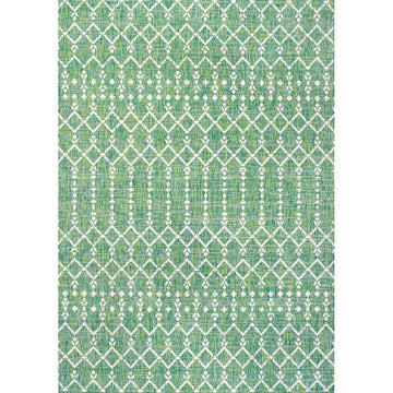 Ourika Moroccan Geometric Textured Weave Indoor/outdoor Rug